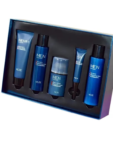 Kit de skincare masculino para hidratación facial