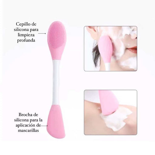 Brocha aplicadora de silicona para skincare