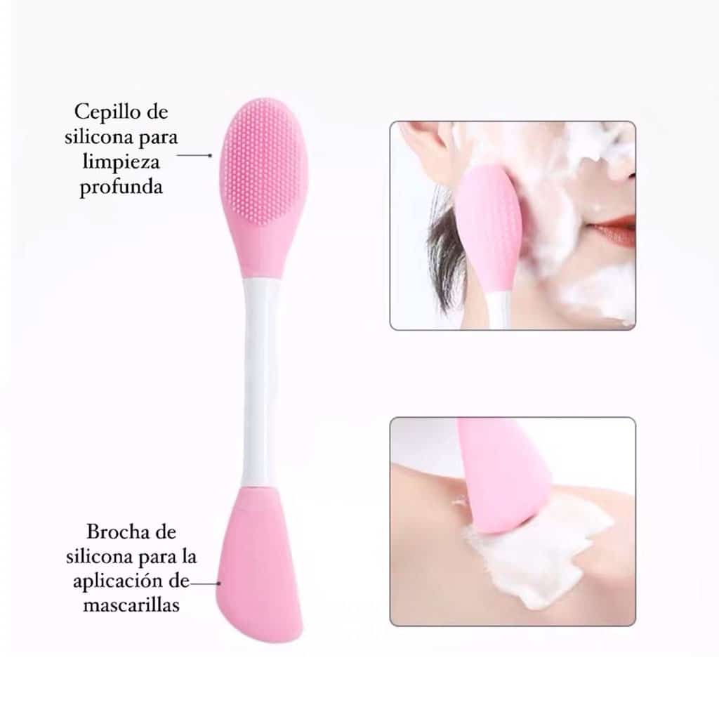 Brocha aplicadora de silicona para skincare